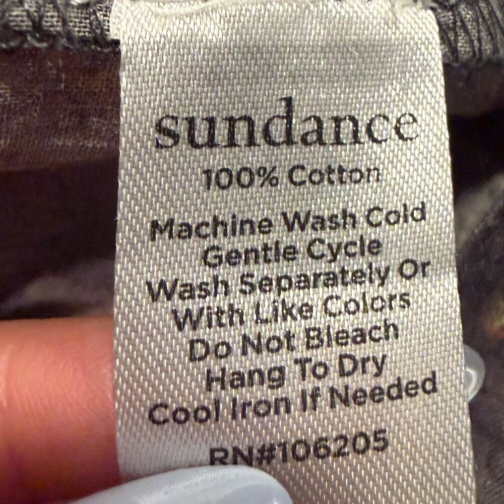 Sundance Marcleine Floral Top Coquette Ruffle Pintuck Boho Cottagecore Large - Picture 7 of 9